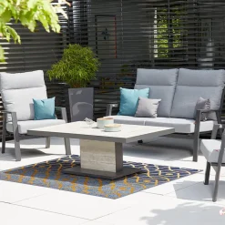 Loungemöbel*SIENA GARDEN Valencia Move Loungesofa | 2-Sitzer | RANOTEX® dunkelgrau