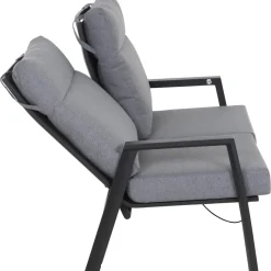 Loungemöbel*SIENA GARDEN Valencia Move Loungesofa | 2-Sitzer | RANOTEX® dunkelgrau