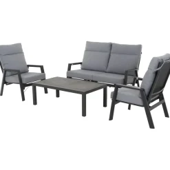 Loungemöbel*SIENA GARDEN Valencia Move Loungesofa | 2-Sitzer | RANOTEX® dunkelgrau