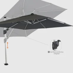 Ampelschirme*SIENA GARDEN Vero N+ Ampelschirm | 300x300 cm | eckig