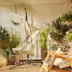 Hängesessel*SIENA GARDEN Yobaya Hängekorb | Polyester Air-Mesh light green