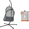 Hängesessel*SIENA GARDEN Yobaya Hängekorb-Set | Polyester Air-Mesh calm blue