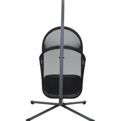 Hängesessel*SIENA GARDEN Yobaya Hängekorb-Set | Polyester Air-Mesh cool black