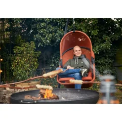 Hängesessel*SIENA GARDEN Yobaya Hängekorb-Set | Polyester Air-Mesh relaxed red