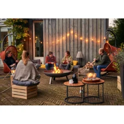 Hängesessel*SIENA GARDEN Yobaya Hängekorb-Set | Polyester Air-Mesh relaxed red