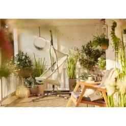 Hängesessel*SIENA GARDEN Yobaya Hängekorb-Set | Polyester Air-Mesh light green